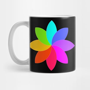 Rainbow-flower - flower - flora - graphic Mug